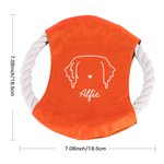 Personalized Cute Line Style Dog Multicolor Waterproof Dog Flying Disc with Name Outdoor Dog Toy Birthday Gift for Pet Owners