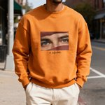 Personalized Ocean Eyes Multicolour T-shirt Sweatshirt Hoodie with Text and Photo Christmas Birthday Anniversary Gift for Family Friends