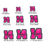Personalized Multicolour Baseball Softball Waterproof Stickers with Text and Number Game Day Birthday Gift for Sports Lovers