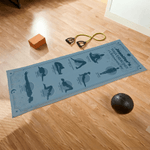 Personalized Mandala Pattern Yoga Poses Absorbent Microfiber Yoga Towel with Name Sports Accessories Holiday Party Birthday Gift for Yoga Lovers Women