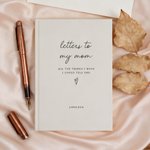 Personalized Letter to Family A5 Grief Journal Notebook with Name and Title Memorial Bereavement Gift for Loss of Dad Mom Husband Son