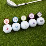 Make It Your Hole in One - Monogrammed Initial Name - Personalized Golf Ball Stamp