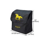 Personalised Horse Silhouette Waterproof Large Capacity Hanging Horse Blanket Bag with Name Equestrian Gift for Horse Lovers