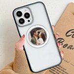 Poignée de téléphone magnétique en acrylique avec photo personnalisée Accessoires pour téléphone portable Cadeau d'anniversaire pour ami(e), famille ou couple
