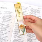 Personalised Dainty Birth Flower Tassel Bookmark with Name Christmas Birthday Library Bookish Gift for Book Lovers Friends Students