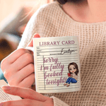 Personalised Cartoon Reading Character Ceramic Mug and Coaster Set with Name Birthday Reading Club Gift for Book Lovers Women