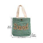 Gepersonaliseerde veelkleurige gevlochten naam corduroy lunchtas met bloem dierlijke strik accessoire dagelijkse reizen school verjaardagscadeau voor peuters kinderen