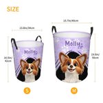 Personalised 3D Cartoon Dog Paws Collapsible Large Capacity Laundry Storage Basket with Name Pet Birthday Housewarming Gift for Pet Owners