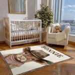 Gepersonaliseerde Rustieke Franje Western Cowboy Highland Koe Zachte 100% Katoenen Babydeken met Naam Verjaardag Baby Shower Kerstcadeau voor Nieuwe Baby Kid