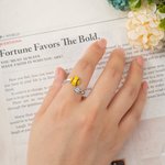 Personalized Baseball Basketball Sports Adjustable Ring with Engraved Text and Heart-Shaped Gemstone Game Day Wear Gift for Moms Sport Lovers