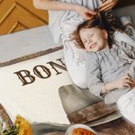 Gepersonaliseerde Rustieke Franje Western Cowboy Highland Koe Zachte 100% Katoenen Babydeken met Naam Verjaardag Baby Shower Kerstcadeau voor Nieuwe Baby Kid