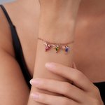Bracelet Colibri familial personnalisé avec pierre de naissance Bijoux délicats Cadeau d'anniversaire Cadeau de Noël pour femmes