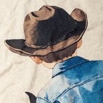 Personalized Western Cowboy Cowgirl Tassel Soft Knitted Throw Blanket with Name Home Decor Birthday Christmas Gift for Kids Baby