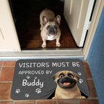 Personalized 1-3 3D Cartoon Dogs Non-Slip Doormat with Name Home Decor Birthday Gift for Dog Owners Lovers