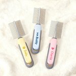 Henkilökohtainen Paw Print Fish Bone Pet Double Row Comb kanssa nimi Pet Salon syntymäpäivälahja lemmikkieläinten omistajille