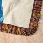 Personalized Western Cowboy Cowgirl Tassel Soft Knitted Throw Blanket with Name Home Decor Birthday Christmas Gift for Kids Baby