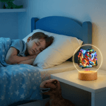 Personalisierte Dynamic Truck Dinosaurier LED-Nachtlicht mit Namen und hölzerne Basis Home Decor Geburtstagsgeschenk für Jungen