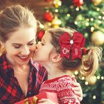 Personnalisé Cartoon Personnage Flocon de Neige Père Noël Candy Cane Initial Bow Hairpin with Name Cute Accessories Christmas Party Gift