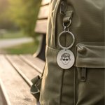 Gepersonaliseerde Comic Avatar Disc sleutelhanger tas tag met naam verjaardag kerstverjaardag cadeau voor familie vrienden