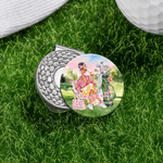 Marqueur de balle de golf magnétique avec nom Cadeau d'anniversaire et de Noël pour les amateurs de golf