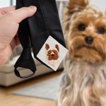 Personalised Embroidered Photo Patch for Tie Wedding Anniversary Gift for Men Husband Dad Groomsmen