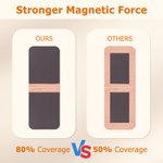 Personalized Birth Flower Cartoon Character PU Leather Magnetic Bookmark Clip with Initial and Name Birthday Gift for Book Lovers Bookworms