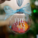 Eras Tour pour bracelets d'amitié Ornement de boule en plastique transparent avec nom de ville et date Décoration de l'arbre de Noël Cadeau pour les Swifites