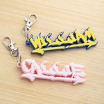 Personalisierte 3D gedruckt Multicolor Graffiti Name Schlüsselanhänger Geburtstag Geschenk für Freunde Graffiti-Liebhaber