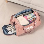 Personalized Basketball Baseball Waterproof Large Travel Duffel Bag with Name and Number Birthday Gift for Sports Lovers