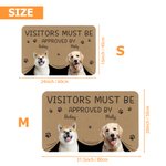 Paillasson personnalisé sur le thème de l'animal de compagnie avec nom et 1-3 photos Cadeau d'anniversaire pour les amoureux des animaux de compagnie