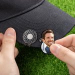 Personalized Face Photo Golf Character Golf Ball Marker Magnetic Hat Clip with Name Birthday Game Day Gift for Golf Players Lovers