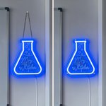 Personalisierte Multicolor Wissenschaft Beaker Neon Zeichen mit Namen Wissenschaft Klassenzimmer Dekor zurück zu Schule Lehrer Tag Geschenk für Lehrer