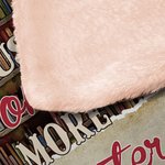 Personlig bokhylla Tecknad karaktär Mjuk filt med huva med namn Heminredning Födelsedagspresent för bokälskare