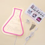 Personalisierte Multicolor Wissenschaft Beaker Neon Zeichen mit Namen Wissenschaft Klassenzimmer Dekor zurück zu Schule Lehrer Tag Geschenk für Lehrer