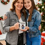 Personalised Leopard Print Cartoon Character 11 oz 15 oz Ceramic Coffee Mug with Name Birthday Anniversary Gift for Mother Daughter