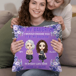 Taie d'oreiller personnalisée en forme de personnage de dessin animé multicolore avec nom Cadeau d'anniversaire de Noël pour la famille Filles