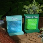 Personalized 3D Printed Convenient Reptile Leaf Feeder Box with Text Reptile Habitat for Lizard Reptile Owners