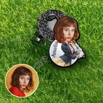 Personalized Face Photo Golf Character Golf Ball Marker Magnetic Hat Clip with Name Birthday Game Day Gift for Golf Players Lovers