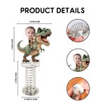 Personalized Cute Dinosaur Face Photo Acrylic Ornament Car Home Decor Birthday Gift for Family Friends