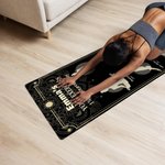Personalizzato Mandala Yoga Postures Tappetino yoga super assorbente con nome e testo Accessori sportivi Regalo di compleanno per donne amanti dello yoga