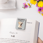 Personalised Cute Pet PU Leather Magnetic Bookmark Clip with Name Reading Accessories Birthday Christmas Gift for Pet Lovers Bookworms