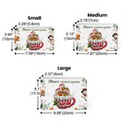 Personalized 2-20 Gingerbread Men Biscuit Tin Storage Box with Names and Title Christmas Gift for Kids Family Friends