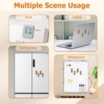 Personalized Birth Flower Cartoon Character PU Leather Magnetic Bookmark Clip with Initial and Name Birthday Gift for Book Lovers Bookworms