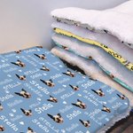 Personalizada Mascota Cara Foto Pata Imprimir Soft Pet Bed Mat con Nombre Mascota Cumpleaños Adopción Aniversario Regalo para Pet Lovers Propietarios