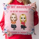 Taie d'oreiller personnalisée en forme de personnage de dessin animé multicolore avec nom Cadeau d'anniversaire de Noël pour la famille Filles