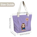 Personalized Cartoon Character Birth Flower Yoga Mat Tote Bag with Name Yoga Accessories Birthday Sports Club Gift for Yoga Lovers