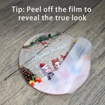 Personalized 2-5 Cartoon Characters Snowflake Acrylic Ornament with Name and Lanyard Christmas Tree Home Decor Christmas Gift for Sisters Besties