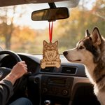 Personalized Engraved Dog Bone Wooden Christmas Ornament with Name Home Decor Christmas Gift for Dog Owners Lovers