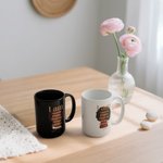 Personalized I Am Unstoppable Black Woman Journal Notebook Ceramic Mug with Name Daily Use Birthday Motivational Gift for Women