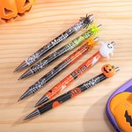 Bolígrafo recargable personalizado con purpurina de fantasma y araña espeluznante en calabaza regalo de Halloween y escuela para familiares y amigos
